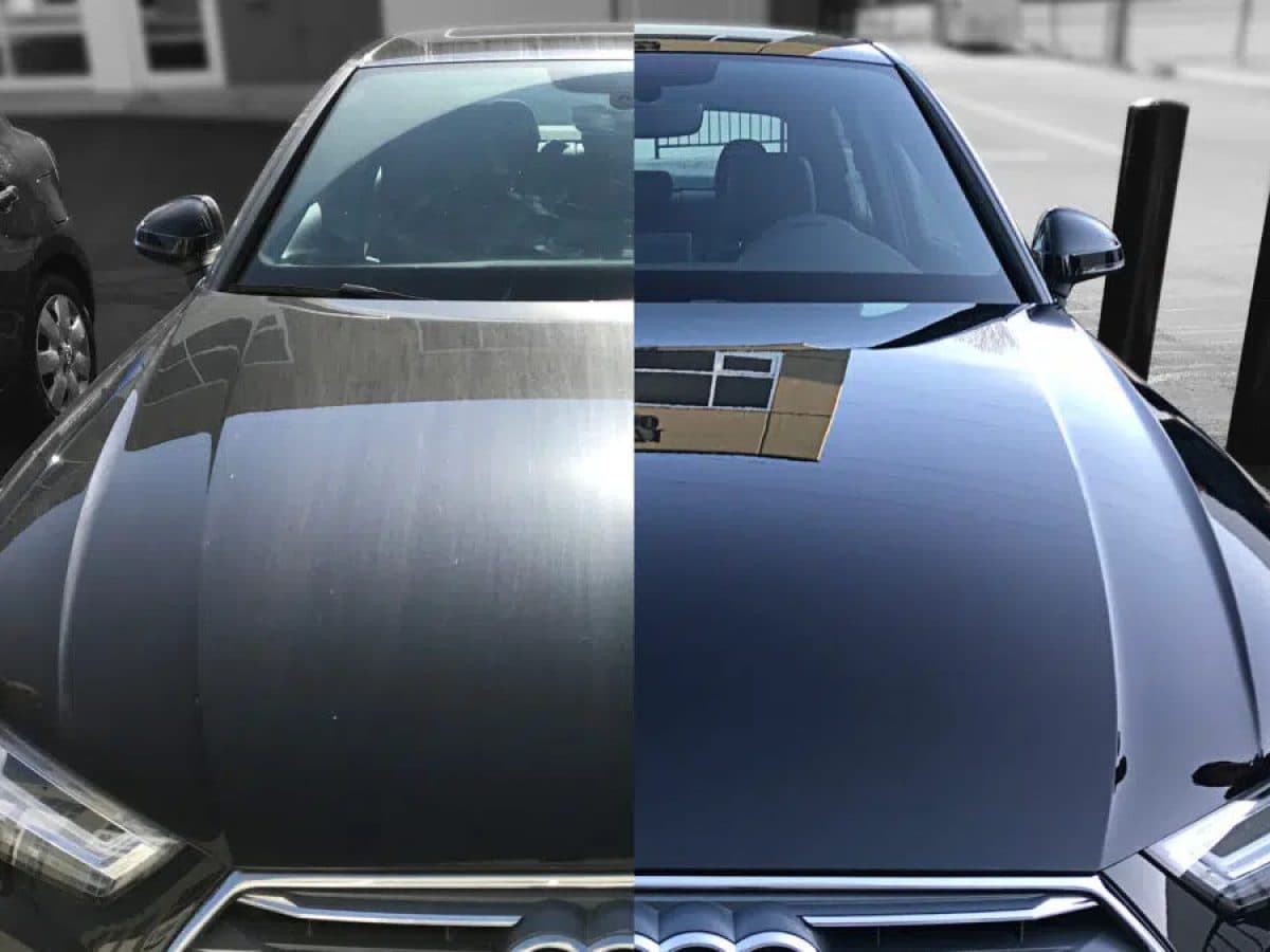Ceramic coating application for paint protection in North York Toronto